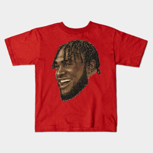 Will Anderson Jr. Houston Portrait Kids T-Shirt by danlintonpro